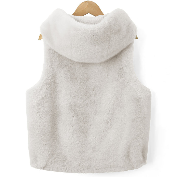 Damen Fleece-Weste mit Kapuze Echo Archiv