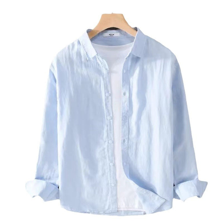 Herren lässige Baumwollbluse mit modernem Schnitt und praktischen Details Echoarchiv