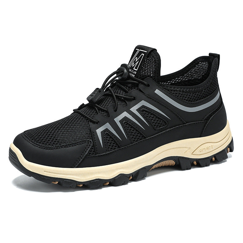 Herren nan atmungsaktiver Trekking-Sneaker mit Schnellzug-Schnürung, sockenähnlichem Meshschaft und griffiger Profilsohle Echo Archiv