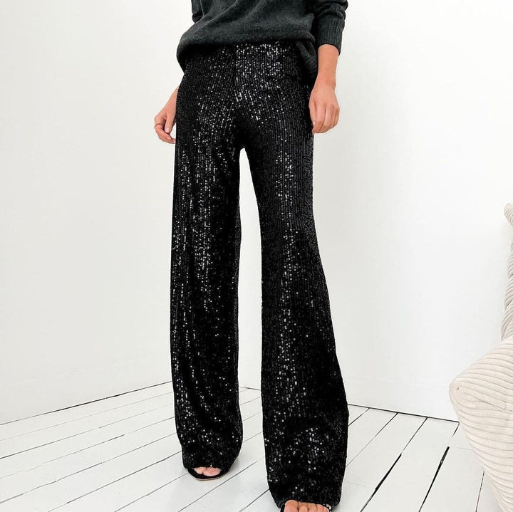 Damen Glamouröse Pailletten-Hose Echoarchiv