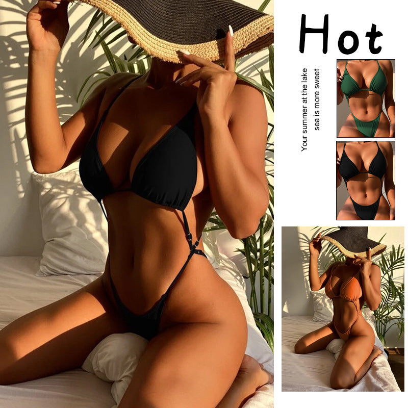 Damen Triangel-Bikini mit verstellbaren Trägern und raffinierten Details Echo Archiv