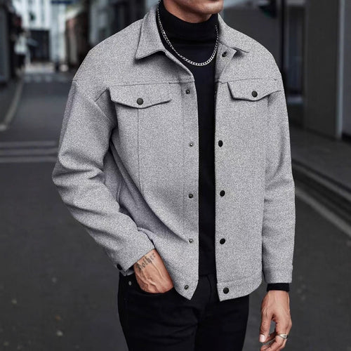 Herren stilvolle Overshirt-Jacke Echoarchiv