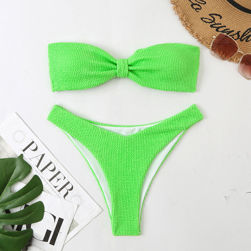 Damen Bikini mit elegantem Bandeau-Oberteil und minimalistischen Slip Echo Archiv