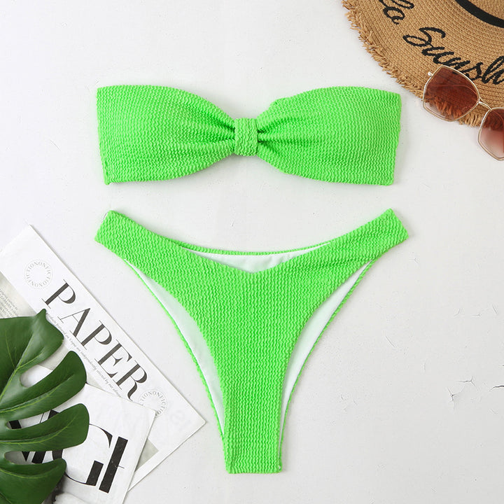 Damen Bikini mit elegantem Bandeau-Oberteil und minimalistischen Slip Echo Archiv
