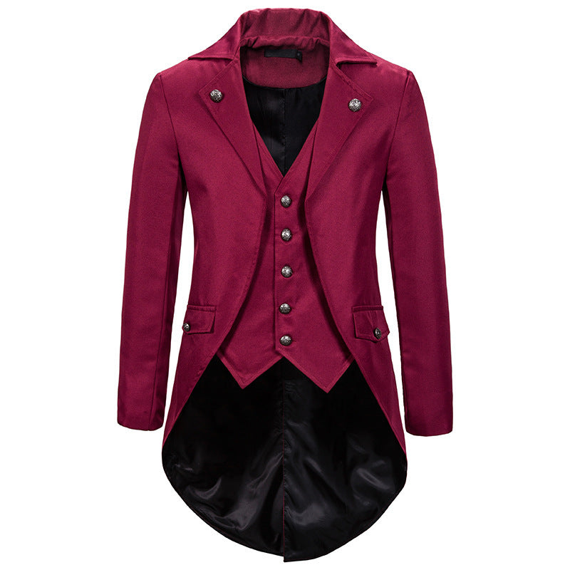 Herren nan viktorianischer Gehrock mit integrierter Weste und Schwalbenschwanz Echo Archiv