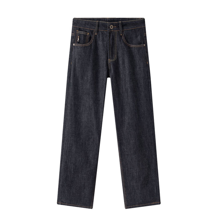 Damen hochtaillierte gerade Jeans aus Premium-Denim Echo Archiv