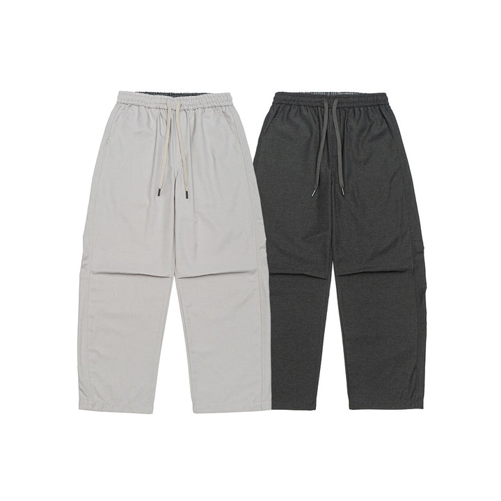 Herren Weite Cropped Cargohose mit Tunnelzug und Kniefalten Echoarchiv