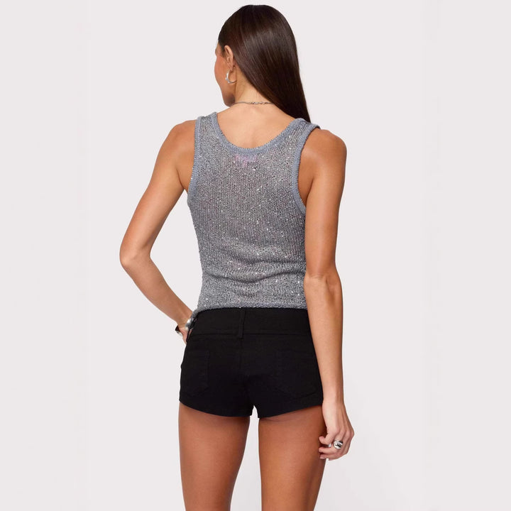 Damen Glamouröses Glitzer-Tanktop Echo Archiv