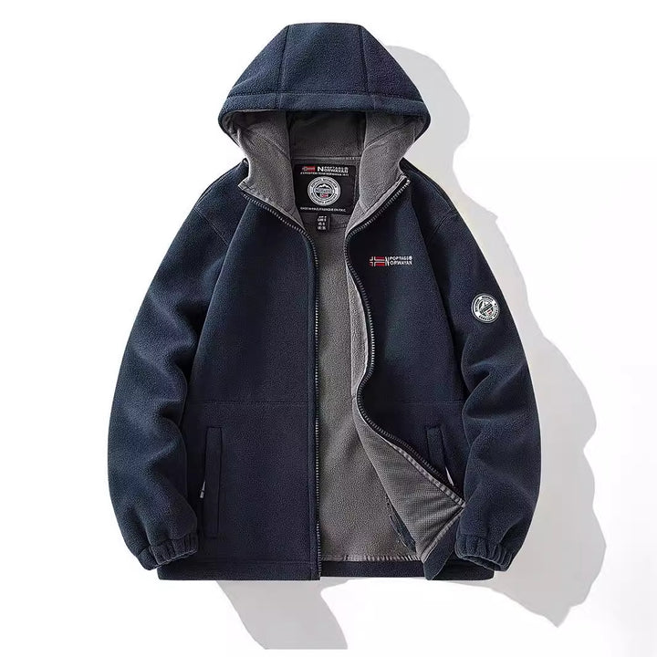 Damen Kapuzen-Fleecejacke mit Teddyfutter und durchgehendem Reißverschluss Echo Archiv