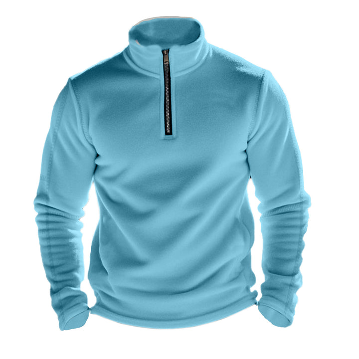 Herren Fleece-Kapuzenpullover mit halbem Reißverschluss Echoarchiv