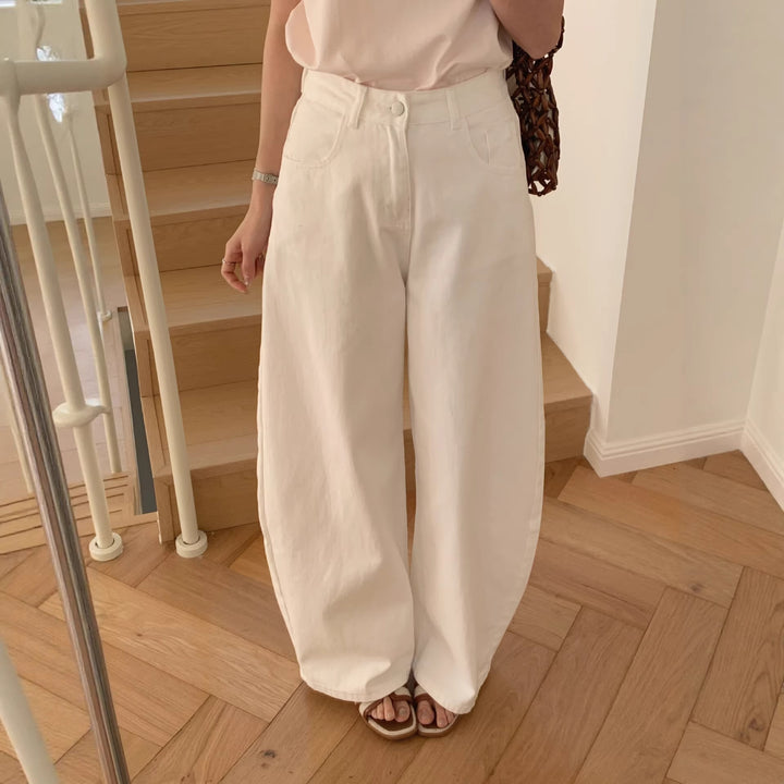 Damen Weite Baumwollhose Echo Archiv