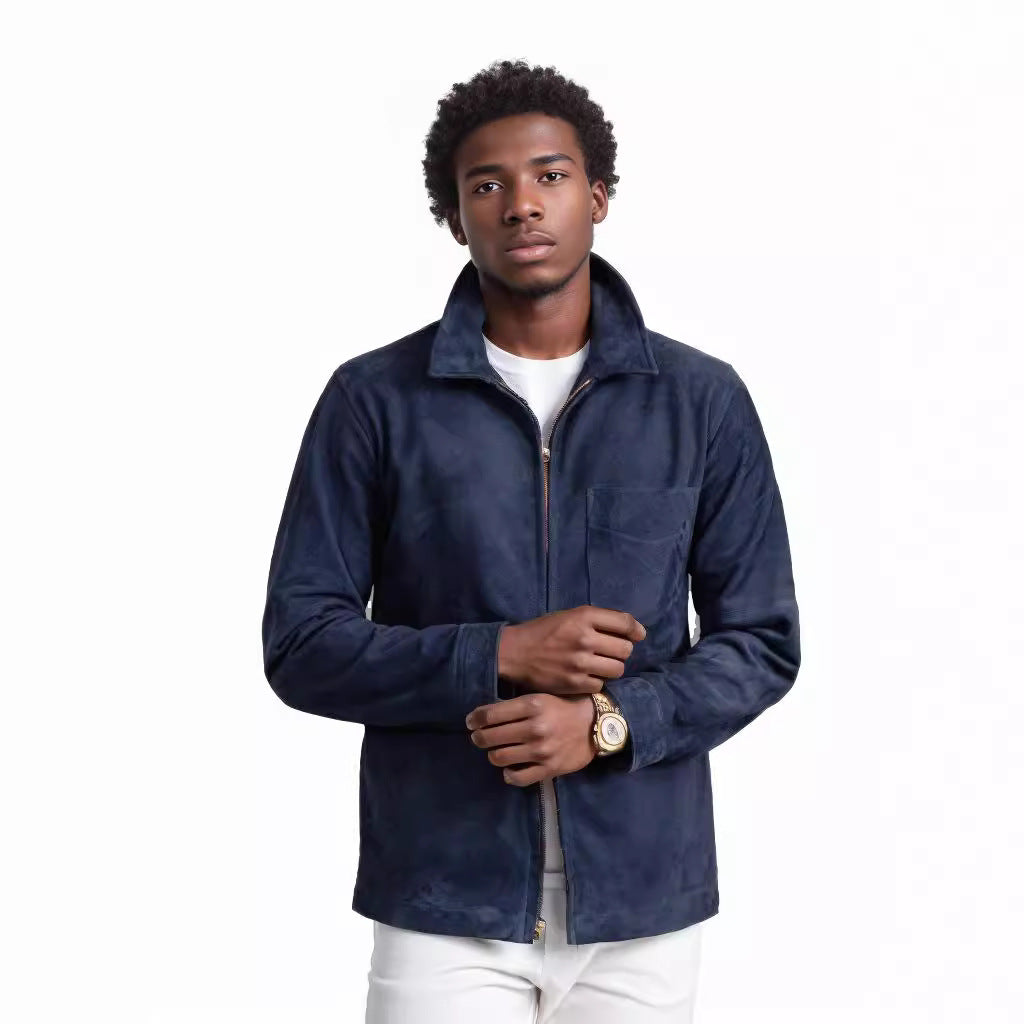 Herren schicke Suede-Jacke Echoarchiv