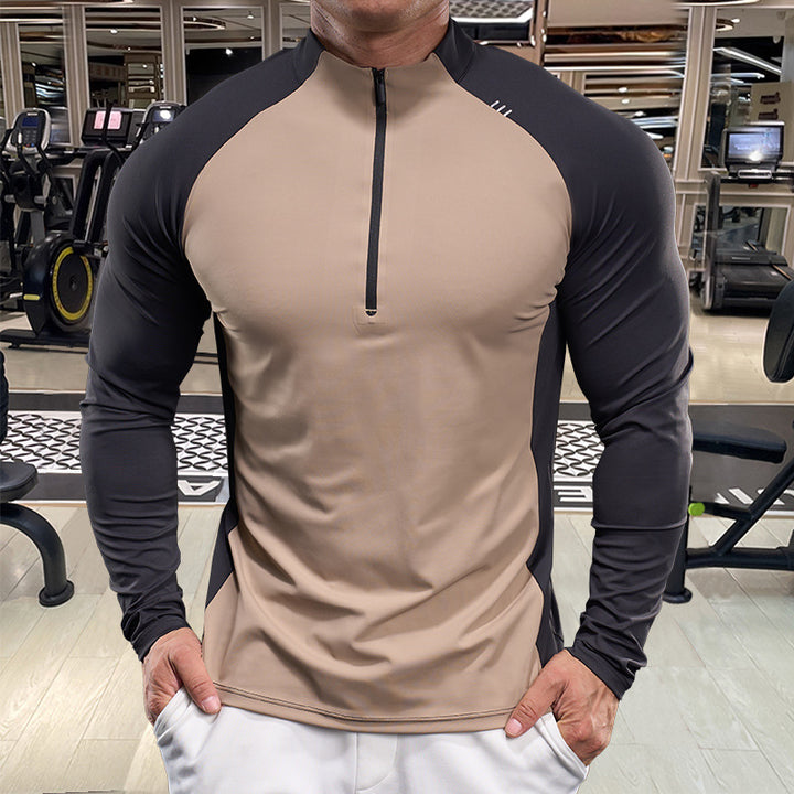 Herren Funktionsshirt mit Half-Zip und Raglanärmeln Echoarchiv