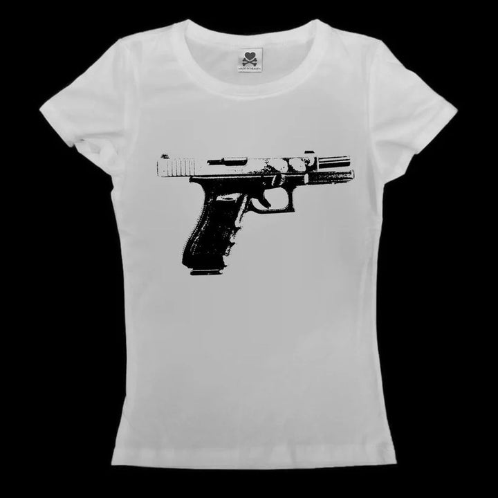 Damen Print-T-Shirt mit grafischem Design Echo Archiv