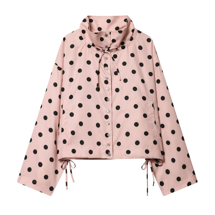 Damen nan Cropped-Anorak mit Stehkragen, Tunnelzugsaum und Druckknopfleiste Echo Archiv