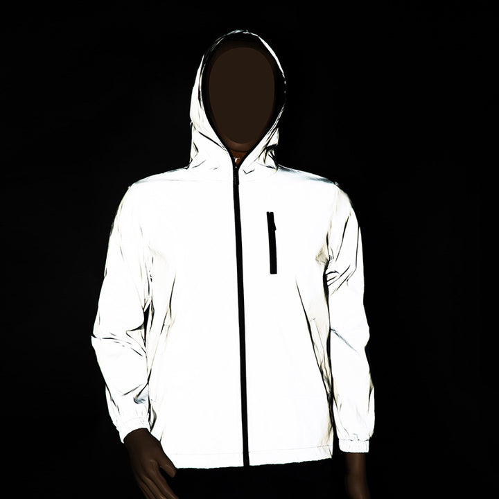 Herren Reflektierende Übergangsjacke mit praktischer Kapuze Echo Archiv