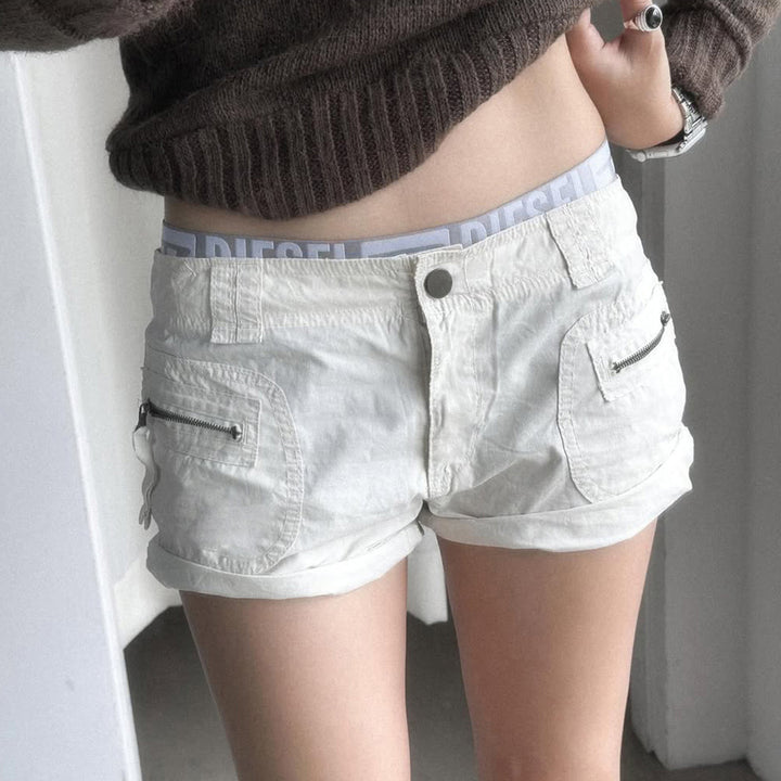 Damen leichte Shorts mit praktischen Reißverschlusstaschen Echo Archiv