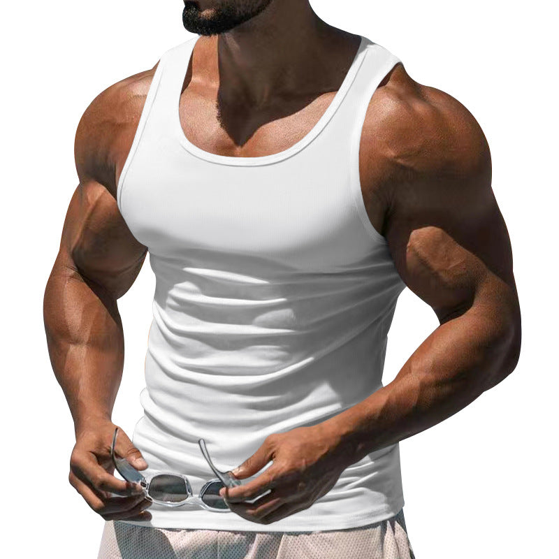 Herren atmungsaktives Sport-Tanktop mit körperbetontem Schnitt und feuchtigkeitsregulierendem Material Echoarchiv