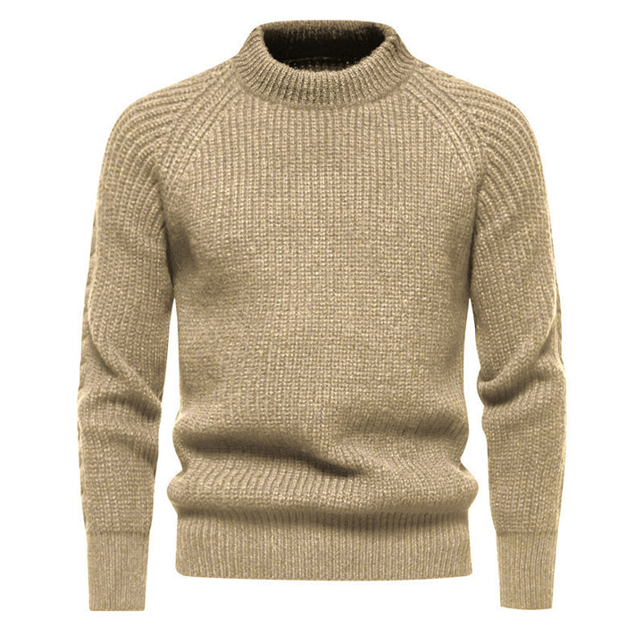 Herren Feinstrickpullover mit kurzem Rollkragen, Raglanärmeln und strukturierter Waffeloptik Echo Archiv