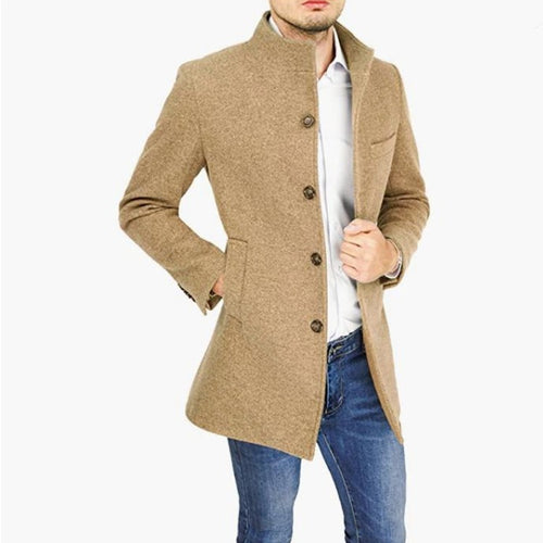 Herren eleganter Melton-Mantel Echoarchiv 1760892244