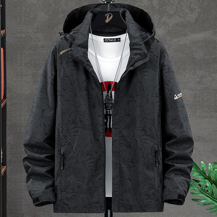Herren Wetterfeste Allwetterjacke mit praktischem Kapuzendesign Echo Archiv