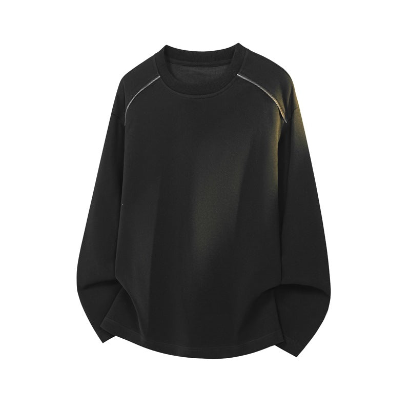Herren Oversize-Rundhals-Sweatshirt mit überschnittener Schulter und dekorativen Steppnähten Echo Archiv