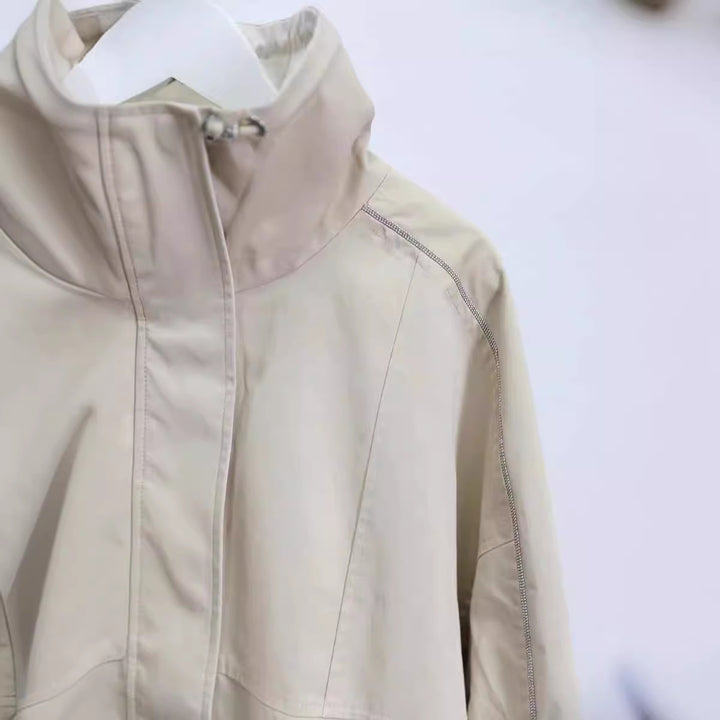 Damen Modische Freizeitjacke mit hohem Kragen Echoarchiv