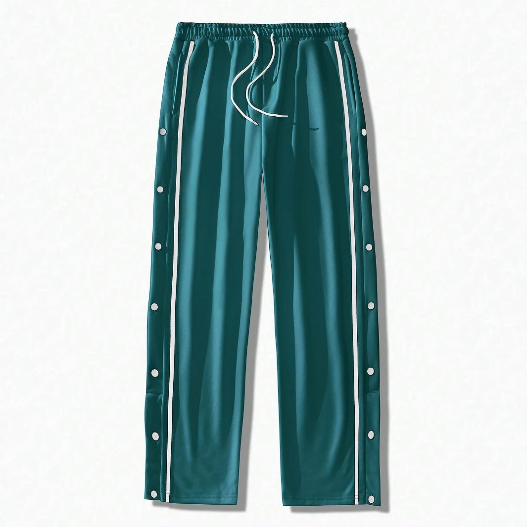Herren Sportliche Freizeithose mit Knopf-Details Echoarchiv
