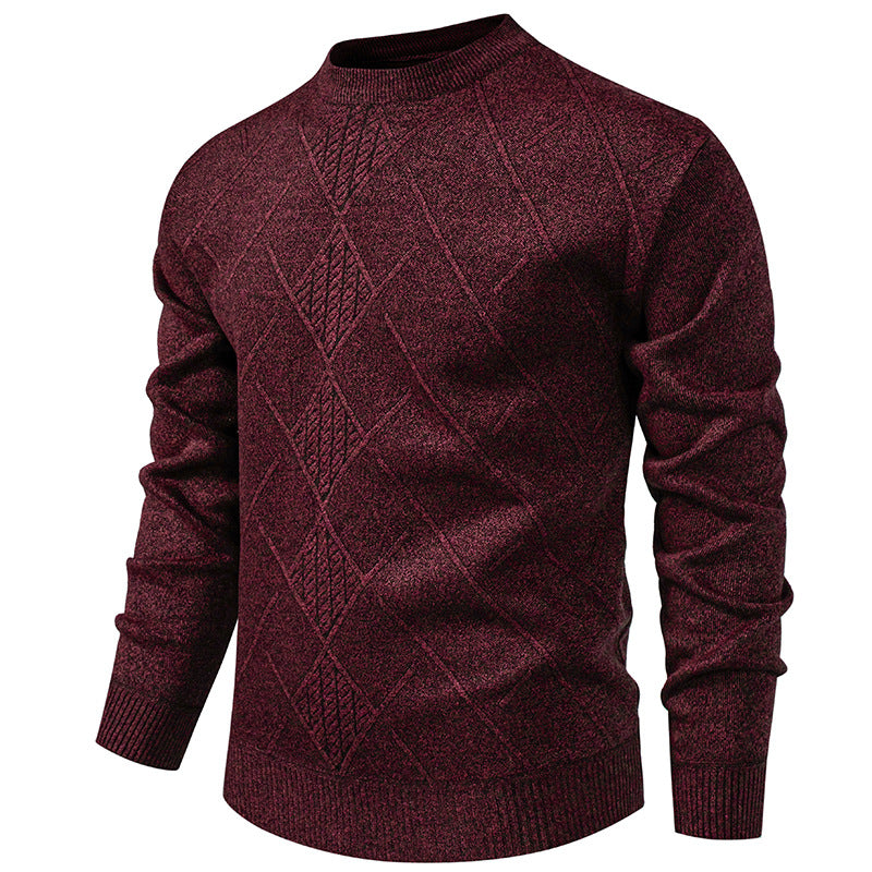 Herren Strickpullover mit modernem Rautenmuster Echoarchiv