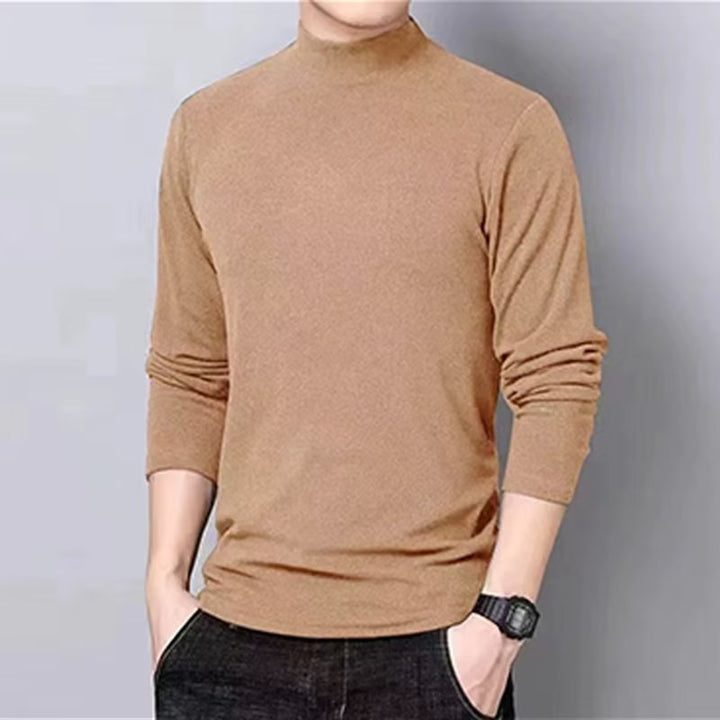 Herren Hochwertiges Langarmshirt mit Rollkragen Echoarchiv