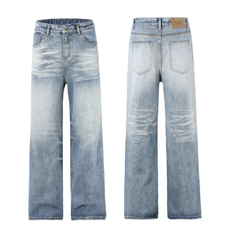 Damen Relaxed Straight-to-Flare Jeans im Vintage-Look mit extra langer Saumkante Echo Archiv