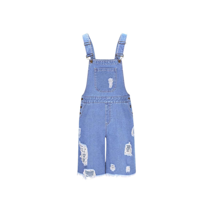 Herren Denim-Latzshorts im lässigen Design mit Aufgesetzten Taschen Echo Archiv