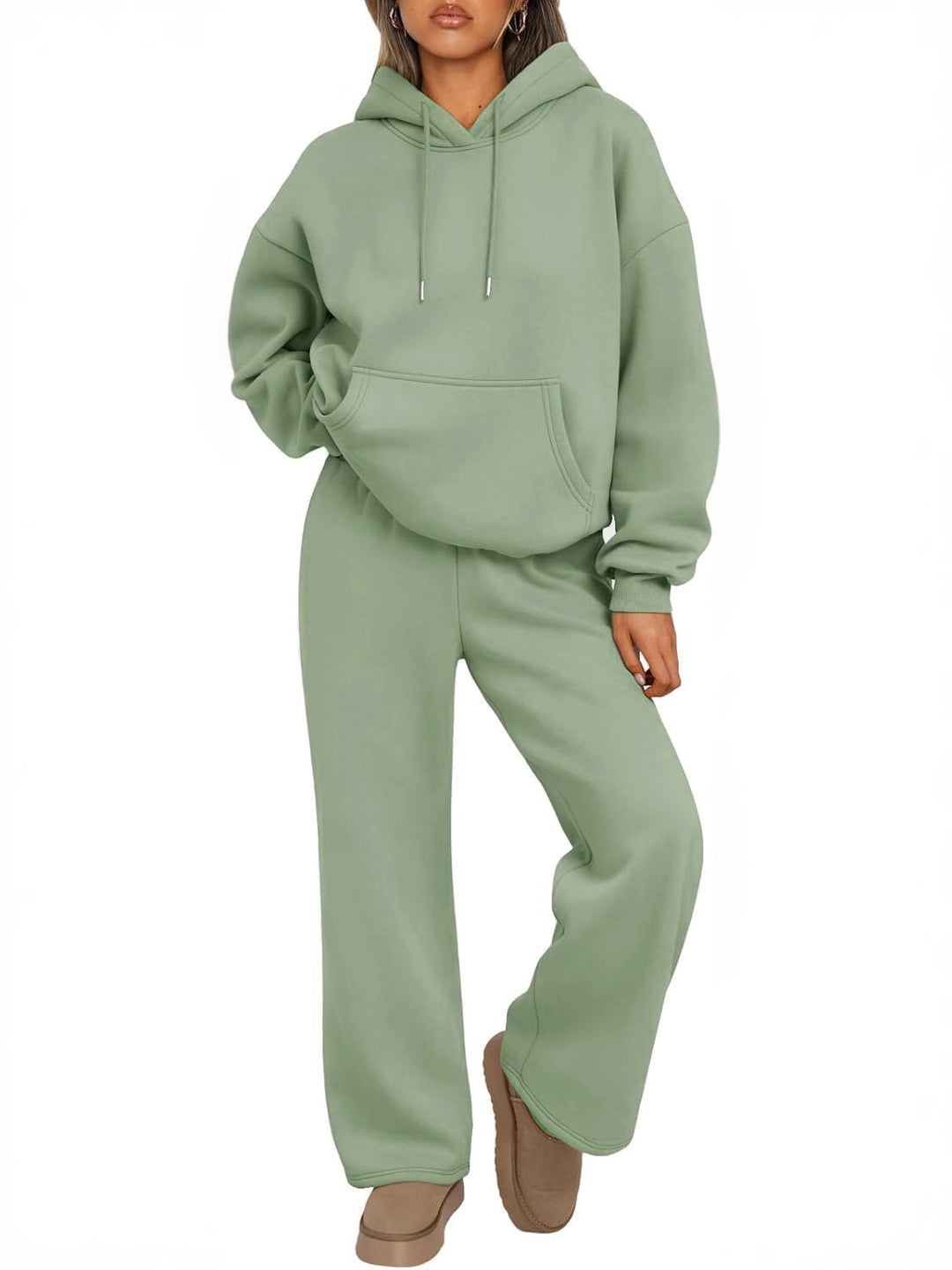 Unisex minimalistischer Kapuzenpullover aus French-Terry mit flachem Kordelzug und verstärkter Nackenpasse Echo Archiv