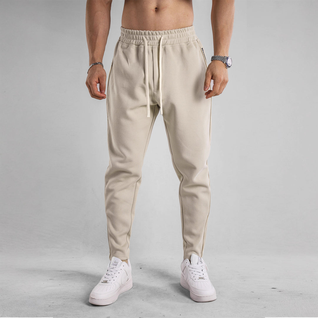 Herren Sportliche Jogginghose mit elastischem Bund und seitlichen Reißverschlusstaschen Echoarchiv