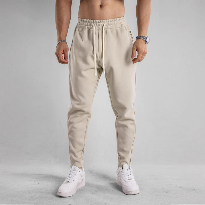 Herren Sportliche Jogginghose mit elastischem Bund und seitlichen Reißverschlusstaschen Echoarchiv