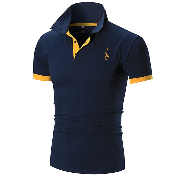 Herren Poloshirt mit modernem Kragen und figurbetonter Passform Echoarchiv