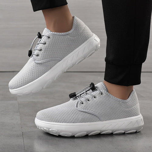 Damen Leichter Freizeit-Sneaker mit Schnellzug-Kordel, perforiertem Mesh & stoßdämpfender Laufsohle Echoarchiv