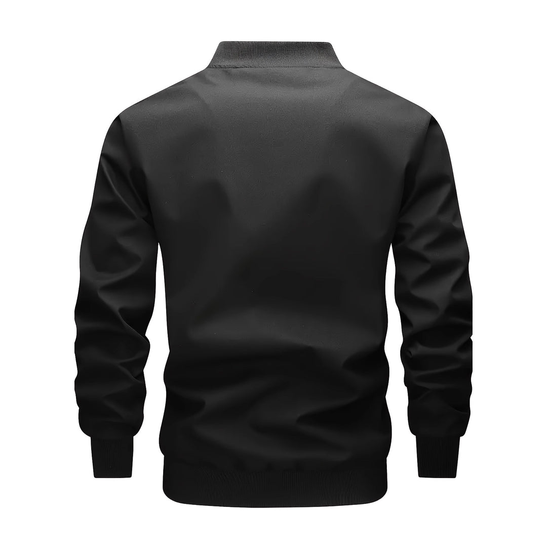 Herren Utility-Bomberjacke mit Brustklappentaschen, Schultergurten und Rippbündchen Echoarchiv