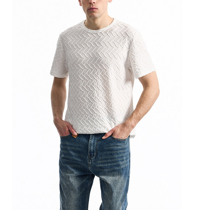 Herren modernes T-Shirt mit strukturiertem Design Echoarchiv