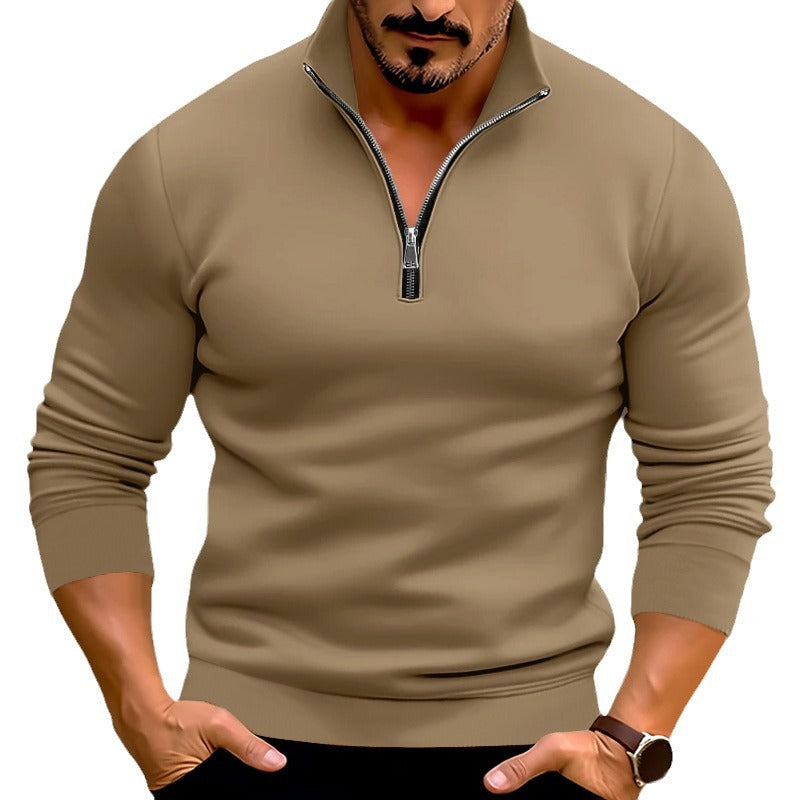 Herren Sweatpullover mit halbem Reißverschluss Echoarchiv