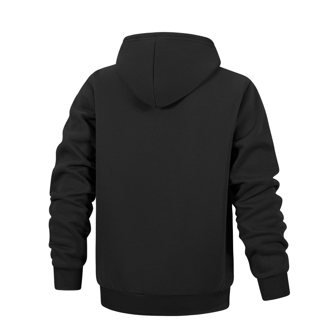 Herren Kapuzenpullover aus French‑Terry mit Kängurutasche & geripptem Saum Echo Archiv