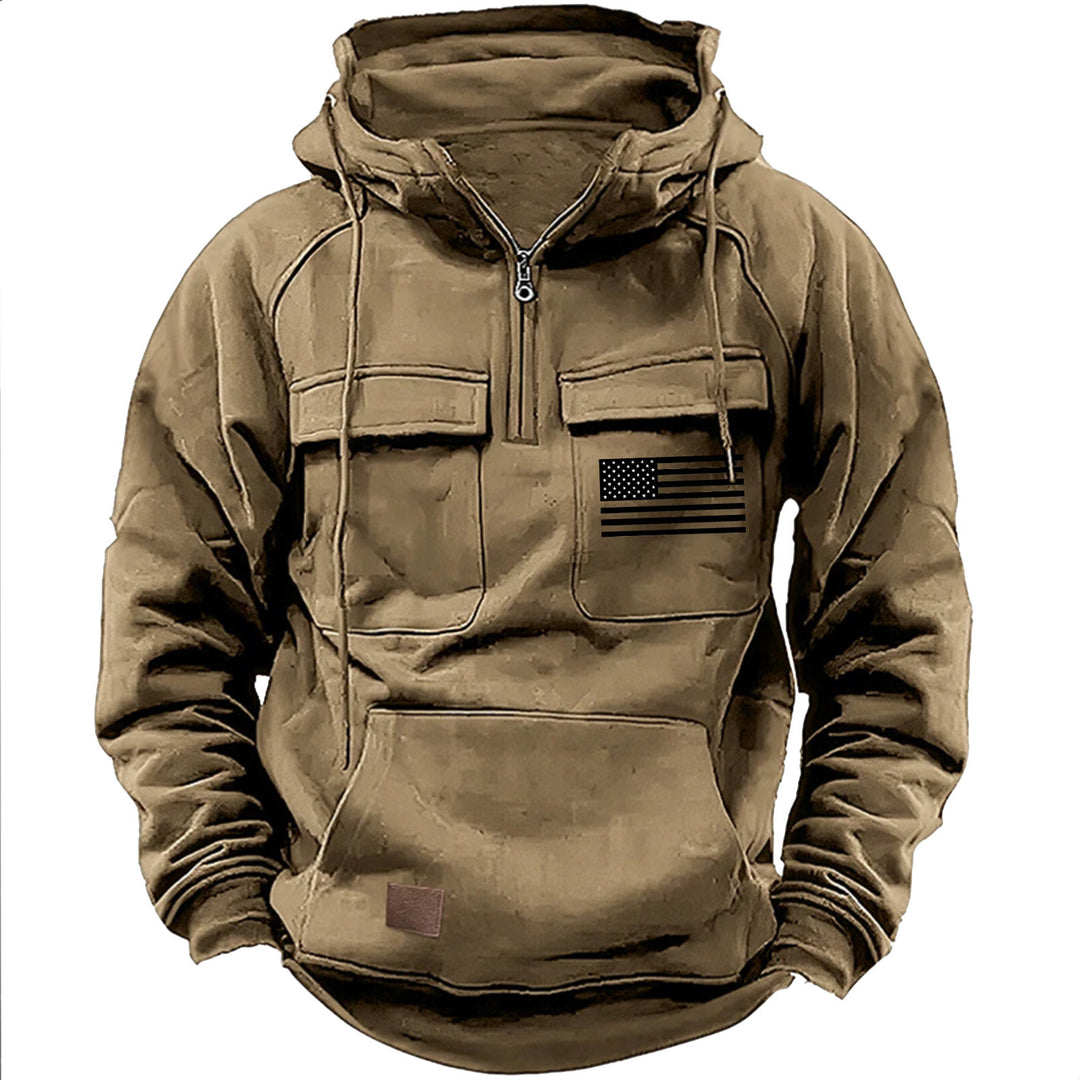 Herren praktische Kapuzenpullover mit zahlreichen Taschen Echoarchiv