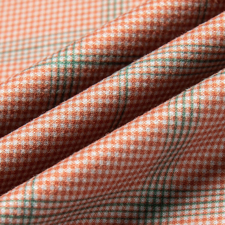 Herren modernes Langarmhemd mit feinem Karo-Muster Echoarchiv