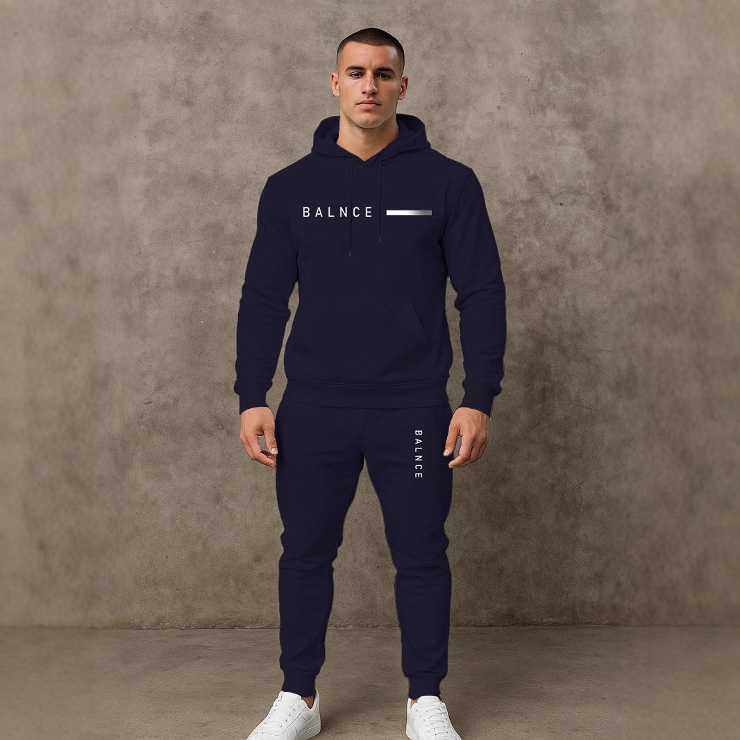 Herren Sportliches Jogginganzug-Set mit Kapuze und praktischen Taschen Echoarchiv