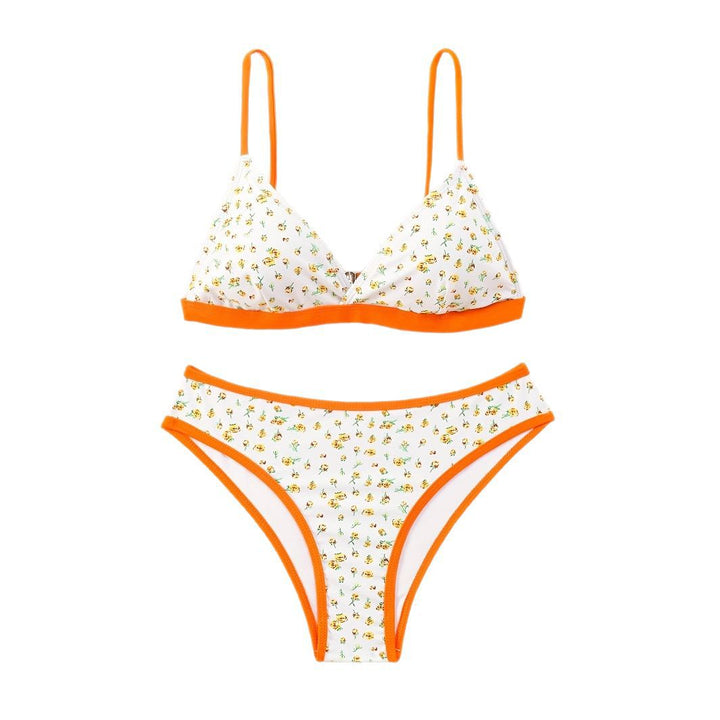 Damen Blumenmuster Bikini mit raffinierter Schnittführung Echo Archiv