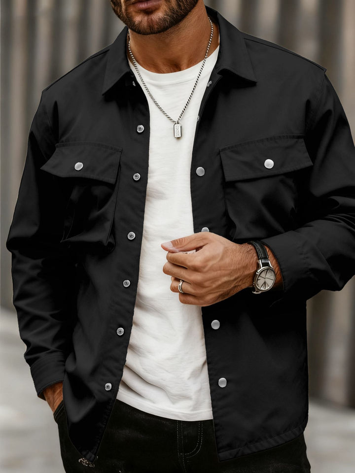 Herren modische Utility-Jacke mit praktischen Taschen Echoarchiv