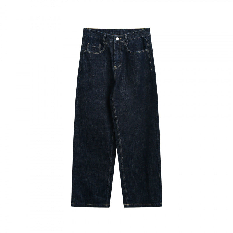 Damen Weite High‑Waist Straight‑Jeans aus rohem Denim mit Relaxed-Sitz Echo Archiv