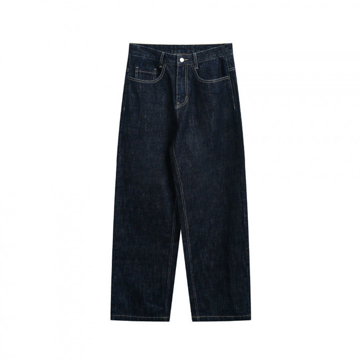 Damen Weite High‑Waist Straight‑Jeans aus rohem Denim mit Relaxed-Sitz Echo Archiv