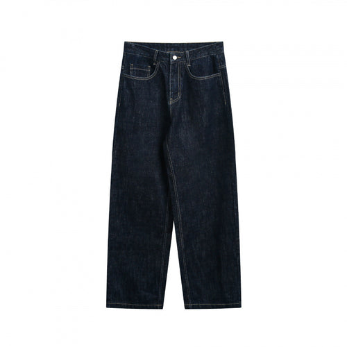Damen Weite High‑Waist Straight‑Jeans aus rohem Denim mit Relaxed-Sitz Echo Archiv