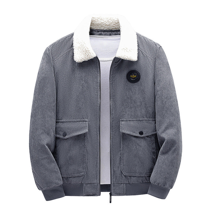 Herren Stilvolle Fleecejacke mit Teddyfutter Echo Archiv